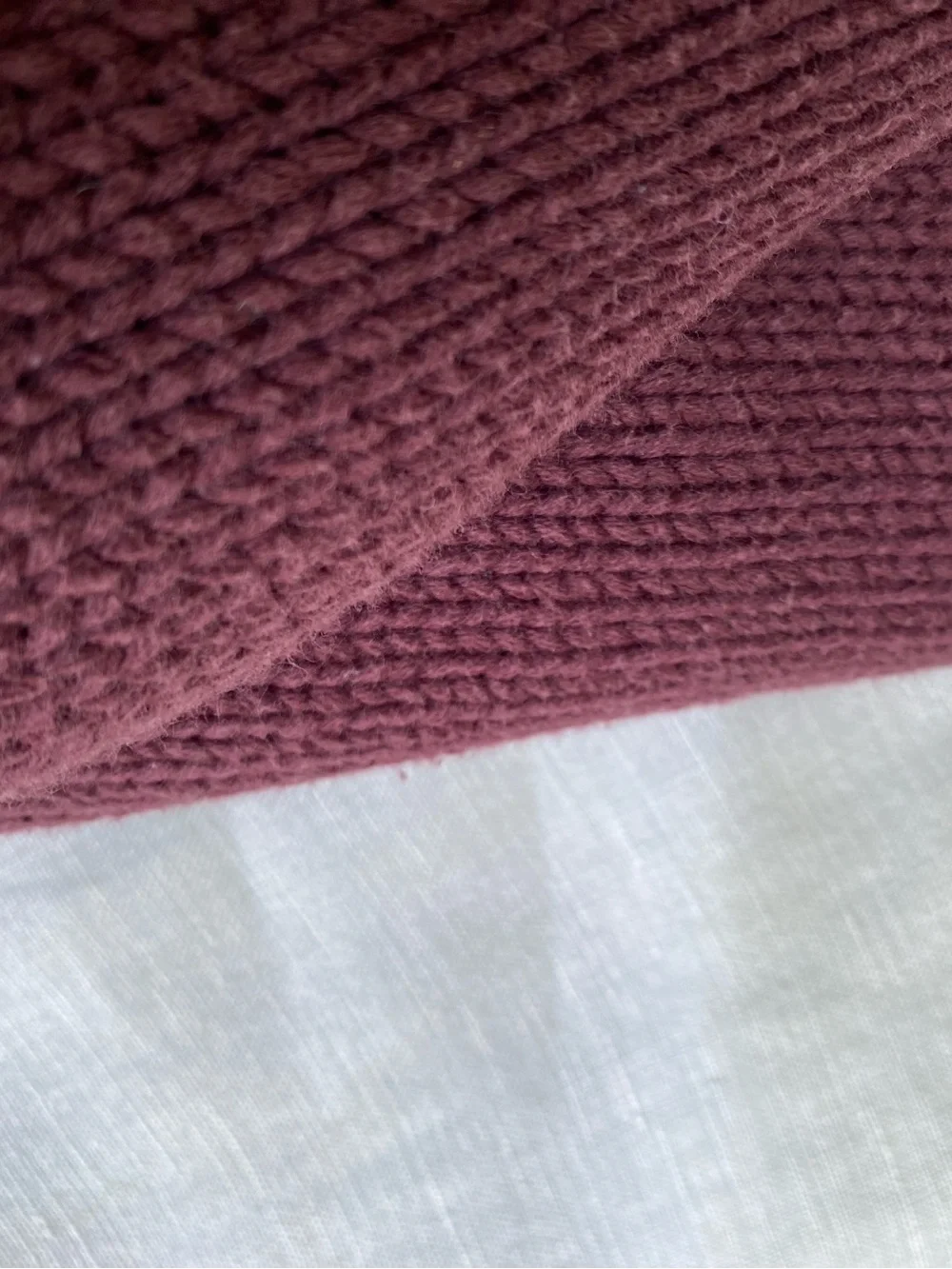 J. Crew XLT raisin burgundy vintage cotton rollneck sweater